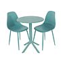 Rimini 3 Piece Cala Bistro Table & 2 Chair Set Outdoor Grade, Sand