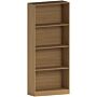 Vida Designs Cambridge 4 Tier Large Bookcase, Oak