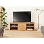 Mobel Oak Mounted Widescreen Television Cabinet