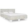 Vidaxl Bed Frame Grey Natural Rattan 140x200 Cm