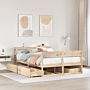 Vidaxl Bed Frame Without Mattress 120x200 Cm Solid Wood Pine