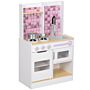 Aiyaplay Kids Play Kitchen, Pretend Play Kitchen With Realistic Oven, Stove, Sink, Kitchen Accessories, White