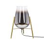 Table Lamp Gold Steel And Glass Shade Round Night Lamp Desk Light