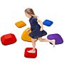 Aiyaplay Balance Stepping Stones For Kids, 6pcs Non-slip Stackable River Stones, Obstacle Courses For Balance & Motor Skills