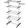 Homcom 4-tier Clothes Airer, Foldable Clothes Drying Rack, 142 X 55 X 172cm, Grey