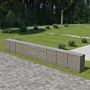 Vidaxl Gabion Wall With Covers Galvanised Steel 900x50x100 Cm