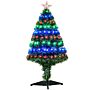 Homcom 3ft 90cm Fiber Optic Xmas Tree Artificial Christmas Tree