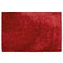 Shaggy Area Rug Red Cotton Polyester Blend 160 X 230 Cm Fluffy Dense Pile