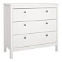 Madrid Chest 3 Drawers In White