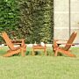 Vidaxl 3 Piece Adirondack Garden Lounge Set Solid Wood Acacia