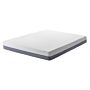 Memory Foam Mattress White With Grey Fabric Eu Double Size 4ft6 Medium Firm