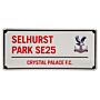 Crystal Palace Fc Red Text Street Sign