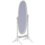 Nishano Oval Cheval Mirror, White