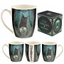 Rise Of The Witches Cat Lisa Parker Porcelain Mug