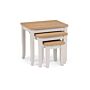 Davenport Oak/elephant Grey Nest Of Tables