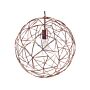 Hanging Light Pendant Lamp Copper Wire Open Round Sphere Shade Metal