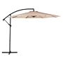 Garden Sun Parasol Sand Beige Fabric Steel 300 Cm Weather Resistant