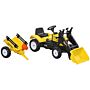 Homcom Kids Pedal Go Kart Excavator-yellow