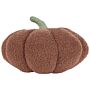 Pumpkin Cushion Brown Boucle ⌀ 28 Cm Throw Pillow Halloween Decor Stuffed Toy