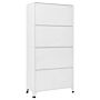 Vidaxl Locker Cabinet White 90x40x180 Cm Steel