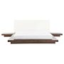 Japan Bed Frame Brown Eu King Size 5ft3 Wood Veneer Low Profile