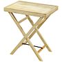 Outsunny 68cmx44cmx75cm Garden Table, Outdoor Side Table, Wooden Patio Coffee Side Desk, Patio End Table, Natural