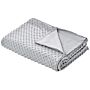 Weighted Blanket Cover Grey Polyester Fabric 150 X 200 Cm Dotted Pattern