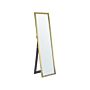 Standing Mirror Gold Glass Synthetic Material 40 X 140 Cm With Stand Modern Design Decorative Frame