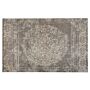 Area Rug Taupe Cotton 140 X 200 Cm Rectangular Woven Oriental Vintage Distressed Pattern