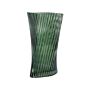 Flower Vase Green Glass 26 Cm Decorative Tabletop Home Decoration