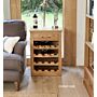 Mobel Oak Wine Rack Lamp Table