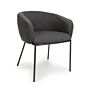 Lola Boucle Grey Dining Chair