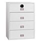 Phoenix World Class Lateral Fire File Fs2414f 4 Drawer Filing Cabinet With Fingerprint Lock