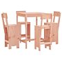 Vidaxl 5 Piece Garden Bar Set Solid Wood Douglas