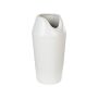 Decorative Table Vase White Matt Stoneware 33 Cm Glam Design