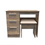 Contrast 3 Drawer Vanity & Stool Set In Vintage Oak