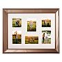 Multi Photo Frame Copper Glass Plastic 65 X 52 Cm Mirrored For 6 Pictures 10x10 Cm 15x10 Cm Collage Aperture