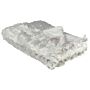 Bedspread Grey Soft Fabric 150 X 200 Cm Faux Fur Blanket