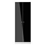 Yarmouth Tall Plain Wardrobe In Black & White