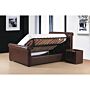 Caxton Storage Pu Double Bed Brown