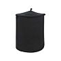 Storage Basket Black Cotton With Lid Laundry Bin Boho Accessories