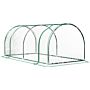 Outsunny Tunnel Greenhouse Green Grow House For Garden Outdoor, Steel Frame, Pe Cover, Transparent, 200 X 100 X 80cm