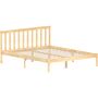 Milan King Size Wooden Bed, Low Foot, Pine