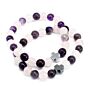 Set Of 2 Gemstones Friendship Bracelets - Love - Amethyst & Rose Quartz