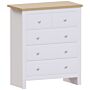 Vida Designs Arlington 3+2 Drawer Chest, White