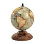 5 Inch World Globe On Mango Wood Stand