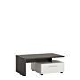 Zingaro 2 Drawer Coffee Table In Grey And White