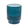 Side Table Blue Iron Metal Accent End Table Decor Display Design