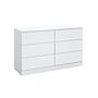 Oslo 6 Drawer Chest White