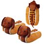 Hot Dog Fast Food Unisex One Size Pair Of Plush Slippers